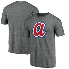 Atlanta Braves Cooperstown Collection Forbes Tri-Blend T-Shirt Ash