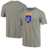 Kansas City Royals Cooperstown Collection Forbes Tri-Blend T-Shirt Ash