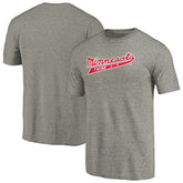 Minnesota Twins Cooperstown Collection Forbes Tri-Blend T-Shirt Ash