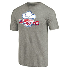 Texas Rangers Cooperstown Collection Forbes Tri-Blend T-Shirt Ash