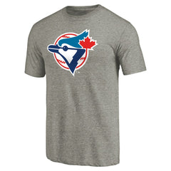 Toronto Blue Jays Cooperstown Collection Forbes Tri-Blend T-Shirt Ash