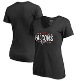 Atlanta Falcons Women's Arriba V-Neck T-Shirt - Black online