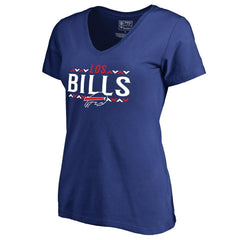 Buffalo Bills Women's Arriba V-Neck T-Shirt - Royal discount