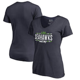 Seattle Seahawks Women's Arriba V-Neck T-Shirt - Navy sale