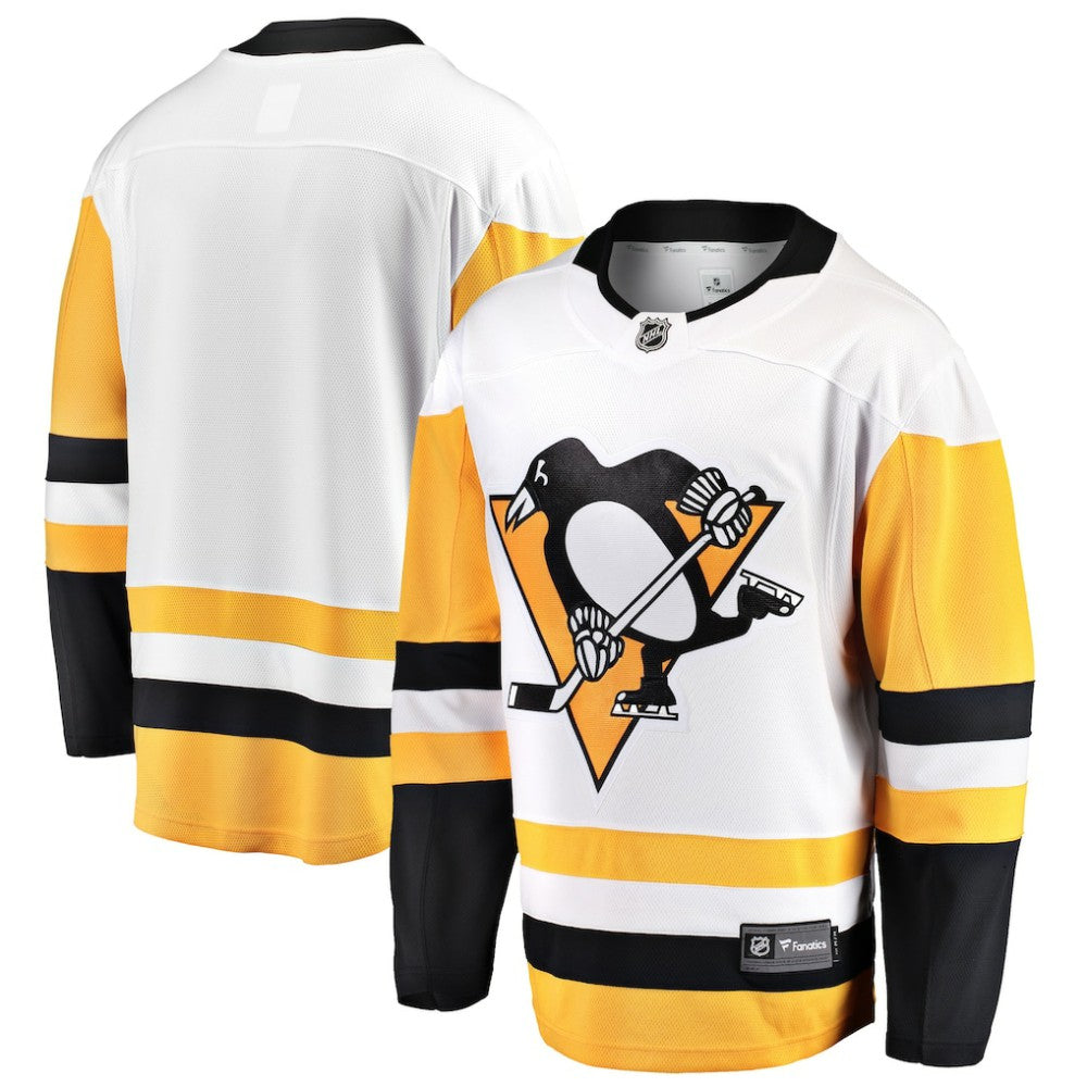 Pittsburgh Penguins Fanatics Away Breakaway Jersey - White Jerseys