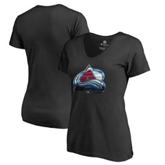 Colorado Avalanche Women's Midnight Mascot V-Neck T-Shirt - Black T-shirts