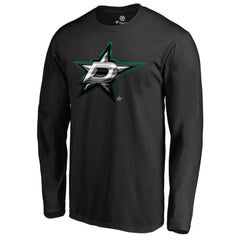 Dallas Stars Midnight Mascot Long Sleeve T-Shirt - Black T-shirts