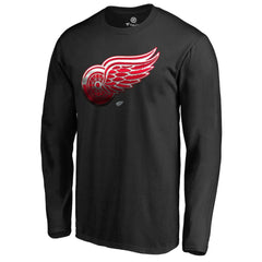 Detroit Red Wings Midnight Mascot Long Sleeve T-Shirt - Black T-shirts