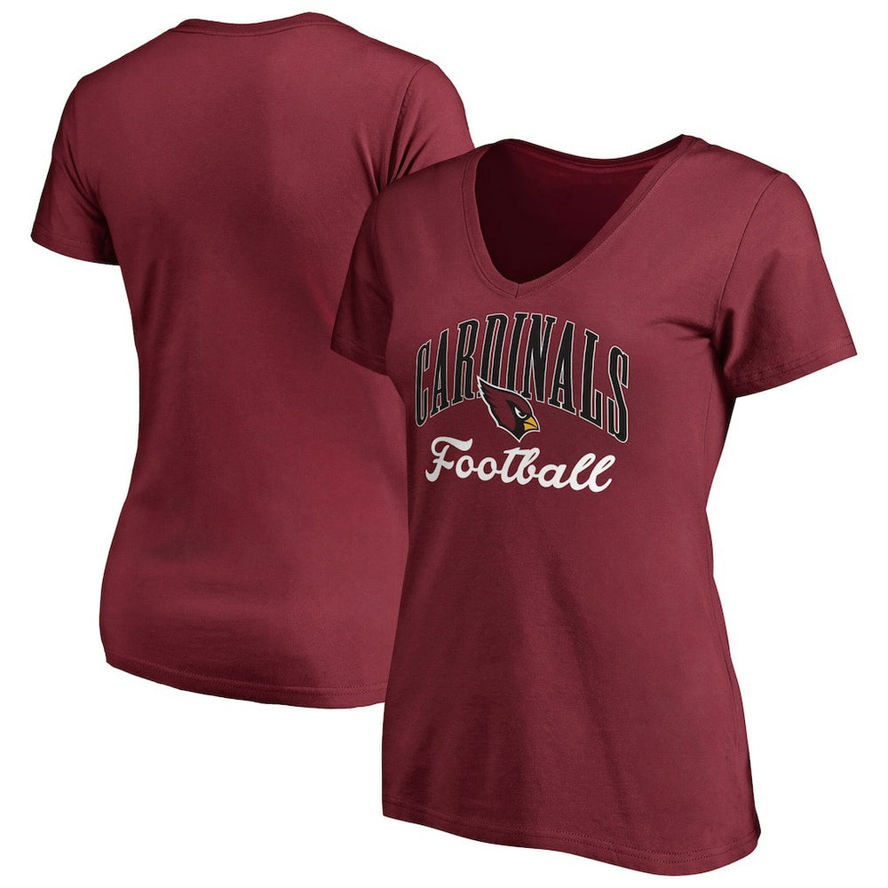 Arizona Cardinals Women's Victory Script V-Neck T-Shirt - Cardinal sale