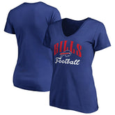 Buffalo Bills Women's Victory Script V-Neck T-Shirt -Royal for sale