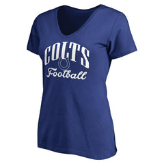 Indianapolis Colts Women's Victory Script V-Neck T-Shirt -Royal outlet