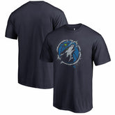 Men's Navy Minnesota Timberwolves Splatter Logo T-Shirt for sale