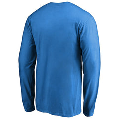 Oklahoma City Thunder Splatter Logo Long Sleeve T-Shirt - Blue discount