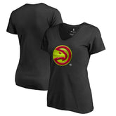 Atlanta Hawks Women's Midnight Mascot V-Neck T-Shirt - Black cheap