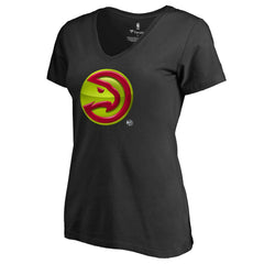 Atlanta Hawks Women's Midnight Mascot V-Neck T-Shirt - Black cheap