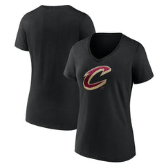 Cleveland Cavaliers Women's Midnight Mascot V-Neck T-Shirt sale - Black discount