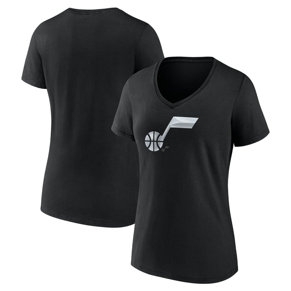Utah Jazz Women's Midnight Mascot V-Neck T-Shirt - Black on sale