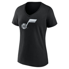 Utah Jazz Women's Midnight Mascot V-Neck T-Shirt - Black on sale