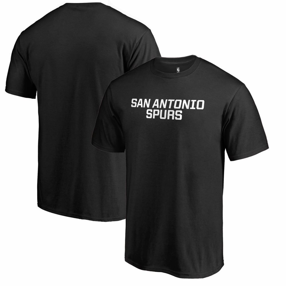 San Antonio Spurs Primary Wordmark T-Shirt - Black for sale