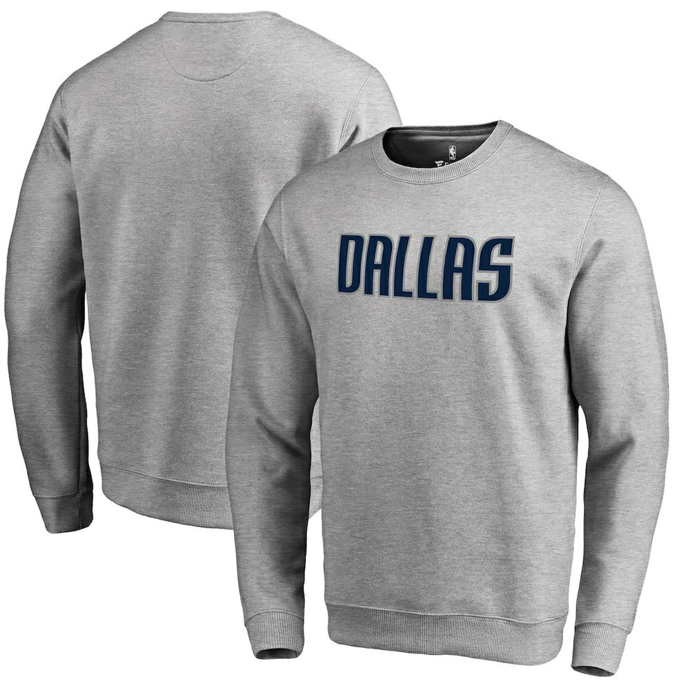 Dallas Mavericks Wordmark Pullover Sweatshirt sale - Heathered Gray for sale