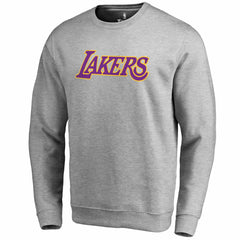 Los Angeles Lakers Wordmark Pullover Sweatshirt - Heathered Gray sale