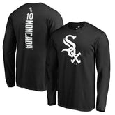 Yoan Moncada Chicago White Sox Backer Long Sleeve T-Shirt Black