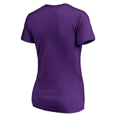 Charlotte Hornets Women's Static Logo V-Neck T-Shirt - Purple online