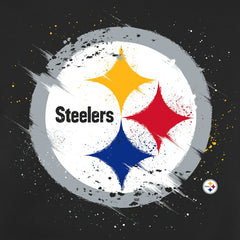 Pittsburgh Steelers Splatter Logo Pullover Hoodie - Black for sale