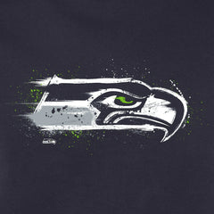 Seattle Seahawks Splatter Logo Pullover Hoodie - College Navy outlet