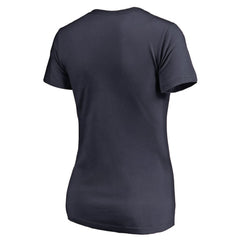 Colorado Avalanche Women's Splatter Logo V-Neck T-Shirt - Navy T-shirts