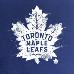 Toronto Maple Leafs Women's Splatter Logo V-Neck T-Shirt - Royal T-shirts