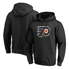 Philadelphia Flyers Splatter Logo Pullover Hoodie - Black Hoodies