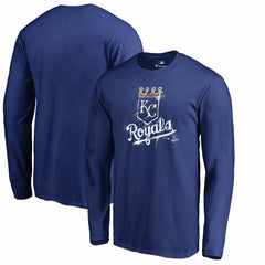 Kansas City Royals Splatter Logo Long Sleeve T-Shirt Royal