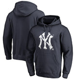 New York Yankees Splatter Logo Pullover Hoodie Navy