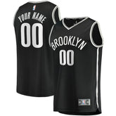 Brooklyn Nets Fast Break Custom Replica Jersey Black - Icon Edition cheap