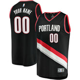 Portland Trail Blazers Fast Break Custom Replica Jersey Black - Icon Edition shop
