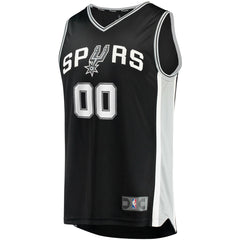 San Antonio Spurs Fast Break Custom Replica Jersey Black - Icon Edition on sale