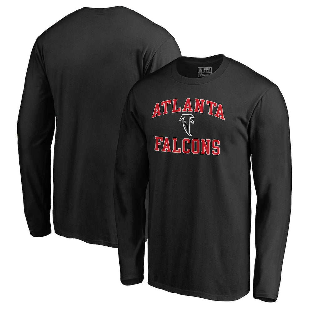 Atlanta Falcons Vintage Collection Victory Arch Long Sleeve T-Shirt - Black on sale