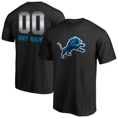Detroit Lions Personalized Midnight Mascot T-Shirt - Black cheap