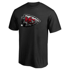 Kansas City Chiefs Personalized Midnight Mascot T-Shirt - Black on sale
