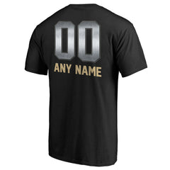 New Orleans Saints Personalized Midnight Mascot T-Shirt - Black outlet