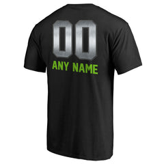 Seattle Seahawks Personalized Midnight Mascot T-Shirt - Black for sale
