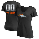 Denver Broncos Women's Personalized Midnight Mascot T-Shirt - Black online