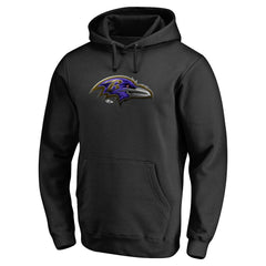 Baltimore Ravens Personalized Midnight Mascot Pullover Hoodie - Black on sale