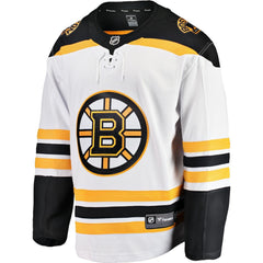 Boston Bruins Fanatics Youth Away Breakaway Jersey - White Jerseys