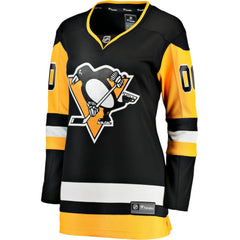 Pittsburgh Penguins Fanatics Women's Home Breakaway Custom Jersey - Black Jerseys