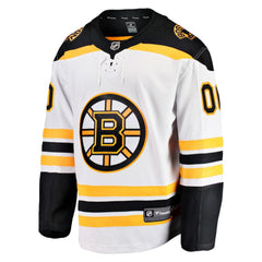 Boston Bruins Fanatics Away Breakaway Custom Jersey - White Jerseys