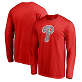 Philadelphia Phillies Static Logo Long Sleeve T-Shirt Red