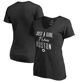 Boston Celtics Women's Just a Girl V-Neck T-Shirt - Black shop