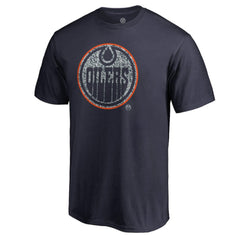 Edmonton Oilers Static Logo T-Shirt - Navy T-shirts